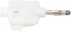 4Mm Banana Plug, 20A, Push Lock, White; Gender Pomona - 25AC2358 - Newark, An Avnet Company