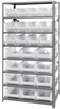 Open Shelving, 8Shelves, 24Bins, Clear; Shelving Unit Type Quantum Storage - 42AC9473 - Newark, An Avnet Company