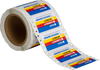 Brady B-235 Black / Blue / Red / Yellow on White Rectangle Paper Right-To-Know / Compliance Label - 3 in Width - 1 7/8 in Height - Printed Text = HEALTH / FLAMMABILITY / INSTABILITY / PROTECTIVE EQUIP -- 754476-60321 - Image