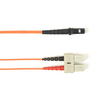 4m (13.1ft) SCMTRJ OR OM3 MM Fiber Patch Cable INDR Zip OFNR - FOCMR10-004M-SCMT-OR - Black Box