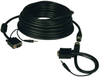 High Resolution SVGA/VGA Monitor Easy Pull Cable with Audio and RGB Coax (HD15 M/M), 100-ft. -- P504-100-EZ - Image