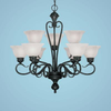 Mid. Chandeliers-Glass Up - 708338 - Capital Lighting, Inc.