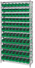 Open Wire Shelving, 12Shelves, 88Bin/grn; Shelving Unit Type Quantum Storage - 44AC8039 - Newark, An Avnet Company
