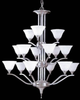 9315BS/PN Large Chandeliers-Glass Shade - 796325 - Capital Lighting, Inc.