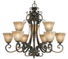 3890-9 GB Mid. Chandeliers-Glass Up - 705844 - Capital Lighting, Inc.