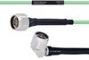 Temperature Conditioned Low Loss N Male to RA N Male Cable LL142 Coax in 24 Inch -- FMHR0176-24