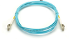 3m (9.8ft) LCLC Aqua OM3 MM Fiber Patch Cable INDR Zip OFNR - EFNT010-003M-LCLC - Black Box