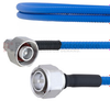 Low PIM RA 4.1/9.5 Mini DIN Male to 4.3-10 Male Plenum Cable SPP-250-LLPL Coax in 100 cm and RoHS with LF Solder - FMCA1776-100CM - Fairview Microwave Inc.