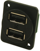 Stacked Usb Conn, Xlr Shell, Rcpt, 2Port; Usb Connector Type Cliff Electronic Components - 17AC6630 - Newark, An Avnet Company