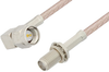 SMA Male Right Angle to SMA Female Bulkhead Cable 60 Inch Length Using RG316-DS Coax - PE34061-60 - Pasternack