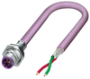 Sensor Cord, 2P, M12 Plug-Free End, 2M; Connector To Connector Phoenix Contact - 01AC7021 - Newark, An Avnet Company