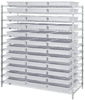 Open Wire Shelving, 12Shelves, 36Bin/clr; Shelving Unit Type Quantum Storage - 42AC7042 - Newark, An Avnet Company