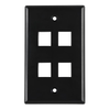Keystone Faceplates, Frames - FPQUAD-BK-ND - DigiKey