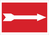 Brady B-401 Polystyrene Rectangle Red Door, Gate & Pathway Sign - 10 in Width x 7 in Height - 25766 - 754476-25766 - R. S. Hughes Company, Inc.