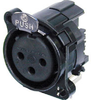 Neutrik Nc3fbh-2 With Metal Ring - NEUNC3FBH2B - HAVE, Inc.