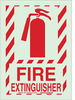 Glow-In-The-Dark Fire Sign - 78260 - Brady Corporation