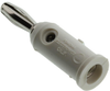 Banana Plug, 15A, Screw, White; Gender Pomona - 94F293 - Newark, An Avnet Company