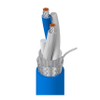 Blue Hose®, 1 Pr #20 Str TC, FEP Ins Blu, Clr, Foil+TC Brd, FEP Jkt, CMP - 89463 - Belden Inc.