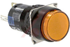 Switch, Pushbutton, Miniature, LED Illuminated OILTIGHT ENCLOSURE, AMBER - 70173250 - Allied Electronics, Inc.