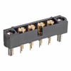 4 Pos. Male SIL Coax Vertical Throughboard Conn. Jackscrews - M80-MV312M3-04 - Harwin Plc