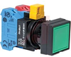 SWITCH;PUSH BUTTON 22MM MAINTAINED SQUARE, GREEN 1NO - 70174110 - Allied Electronics, Inc.