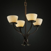 POR-8780-35-WAVE-DBRZ Mid. Chandeliers-Glass Up - 670690 - Capital Lighting, Inc.