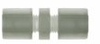 Compression fittings, Straight union, Kynar, 1/2