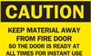 Brady B-401 High Impact Polystyrene Rectangle Yellow Emergency Exit & Safe Pathway Sign - 14 in Width x 10 in Height - 25758 - 754476-25758 - R. S. Hughes Company, Inc.