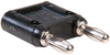 Double Banana Plug, Shorted, 15A, Screw, Black; Gender Pomona - 06M7344 - Newark, An Avnet Company