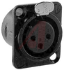 XLR Receptacle; Female; Nickel; Silver;1.024 in. - 70088523 - Allied Electronics, Inc.