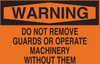 Brady B-555 Aluminum Rectangle Orange Machine & Equipment Sign - 10 in Width x 7 in Height - 42604 - 754476-42604 - R. S. Hughes Company, Inc.