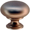 Solid Brass Round Cabinet Knob, 1 Inch, Satin.. - 817078 - HardwareSource, Inc.