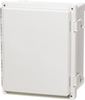 Enclosure, Hinged, Opaque, Screw Cover With Plastic Quick Release Latch -- ARCA-JIC AR1084CHL - Image