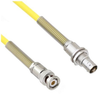 Halogen Free Cable Assembly TRB 3-Slot Plug to Non-Insulated Bulk Head 3-Lug Cable Jack with Bend Reliefs .245