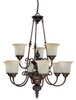 3789BB-291 Mid. Chandeliers-Glass Up - 340113 - Capital Lighting, Inc.