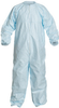 Dupont Micro-Clean Blue 3XL Tyvek Cleanroom Coveralls - Fits 30 1/2 in Chest - ISO Class 5 Rating - Individually Wrapped - 34 3/4 in Inseam - CC252BBU3X0025PI -- CC252BBU3X0025PI
