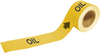 Brady Pipe Markers-To-Go B-736 Yellow Plastic Self-Adhesive Pipe Marker - 2 in Height - 12 in Length - Printed Msg = OIL - 73914 - 754473-73914 - R. S. Hughes Company, Inc.