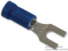 Terminal, Spade/fork, #6, Crimp, Blue; Product Range Abb Thomas & Betts - 65F713 - Newark, An Avnet Company