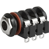 solder terminal, screened, 3-pole, Audio Plug/Sockets, 6.3 mm - 4833.2300 - SCHURTER Inc
