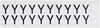 97 Series Indoor/Outdoor Number & Letters - 9712-Y - Brady Corporation