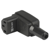 IEC Connector C13, Rewireable, Angled -- 4300-06 - Image