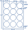 Circular White 2-1/2