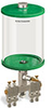 Green Color Key, Clear View Multiple Feed Manual Lubricator, 1/2 gal Pyrex Reservoir, 4 Feeds, 1/4” OD Tube Outlets - B5163-064PB041GW - Oil-Rite Corp.