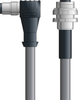 DN4110038S10 - LAPP UNITRONIC® DeviceNet Cordsets 15 & 18 AWG / 1 + 1 pair Bus - Gray PVC - M12 Male 90 deg / M12 Female Bulkhead connectors - 10m - OLFDN4110038S10 - Lapp Tannehill