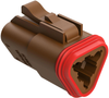Automotive Housing, Plug, 3Pos, 13A, Brn; Product Range Amphenol Sine/tuchel - 36AJ7959 - Newark, An Avnet Company