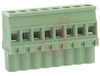 Plug, Terminal Block; 12 A; 250 V; 5.08mm; 24 AWG/kcmil (Min.); 8; Screw; 4 kV - 70054878 - Allied Electronics, Inc.