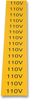 Label, 110V, Card Of 20; Label Type Te Connectivity - 07WX0885 - Newark, An Avnet Company