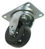 Dolly Swivel Caster - Black Hard Rubber - Dolly-01RN3 - Caster City, Inc.
