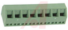 Block, Terminal; 13.5 A; 250 V; 5.08 mm; 26 to 16 AWG; 8; Screw; Solder; 4 kV - 70054404 - Allied Electronics, Inc.