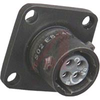 Square Flange Receptacle with 6 Socket Contacts -- 70129637